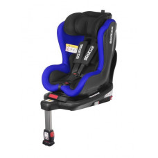 Scaun copil Car seat SK500 ECE R129 I-SIZE 0-18 kg. Black/Blue perforated polyester / plastic / polyester / stainless steel ISOFIX with base + stabilizing support SPARCO SPRO 500BL
