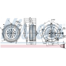 Ventilator, habitaclu Suflanta de aer BMW 7 E65 E66 E67 ROLLS-ROYCE PHANTOM VII PHANTOM VII DROPHEAD 3.0-6.75 07.01-07.17 NISSENS NIS 87119