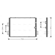 Condensator, climatizare A/C condenser TOYOTA HIACE IV HIACE V 2.4-2.7 08.95- AVA COOLING TO5277 AVA Condensator, climatizare A/C condenser TOYOTA HIACE IV HIACE V 2.4-2.7 08.95- AVA COOLING TO5277 AVA