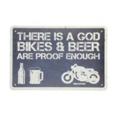 Placuta garaj, size: 200; 300mm, sign/digit: There is a God, material: metal OXFORD OX383 Placuta garaj, size: 200; 300mm, sign/digit: There is a God, material: metal OXFORD OX383