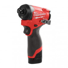 "Pistol de impact Screwdriver power supply: battery-powered M12 FID2-202X internal hexagon 1/4"" maximum torque: 170Nm 12V 2 x 2Ah packaging: suitcase battery included charger included" MILWAUKEE 4933479877 "Pistol de impact Screwdriver power supply: battery-powered M12 FID2-202X internal hexagon 1/4"" maximum torque: 170Nm 12V 2 x 2Ah packaging: suitcase battery included charger included" MILWAUKEE 4933479877