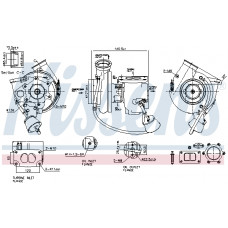 Turbocompresor Turbocharger with fitting kit MERCEDES AXOR AXOR 2 OM457.910-OM457.981 01.02- NISSENS NIS 93297 Turbocompresor Turbocharger with fitting kit MERCEDES AXOR AXOR 2 OM457.910-OM457.981 01.02- NISSENS NIS 93297