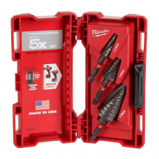 Burghiu Drill bit / Drill bit kit / Hole-drill conical / mixed / multi-step 3 pcs drill bit diameter: 4 5 6 7 8 9 10 11 12 14 16 18 20 22 26 28 30mm intended use material: aluminium MILWAUKEE 48899266 Burghiu Drill bit / Drill bit kit / Hole-drill conical / mixed / multi-step 3 pcs drill bit diameter: 4 5 6 7 8 9 10 11 12 14 16 18 20 22 26 28 30mm intended use material: aluminium MILWAUKEE 48899266