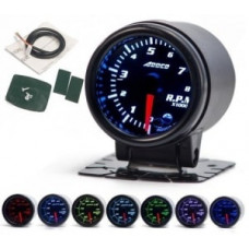 Rev counter; 52mm; disc colour black; backlight colour white; glass transparent - SPEEDMAX DP-ZE-255 Rev counter; 52mm; disc colour black; backlight colour white; glass transparent - SPEEDMAX DP-ZE-255