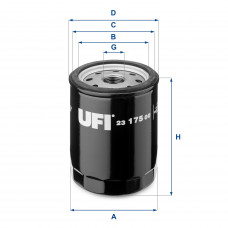 Filtru ulei Oil filter ALFA ROMEO 155 164 166 GTV SPIDER FIAT 127 147 DUNA ELBA FIORINO FIORINO/MINIVAN PENNY PUNTO REGATA RITMO TEMPRA TIPO UNO X 1/9 1.0-3.0 06.73-12.15 UFI 23.175.00 Filtru ulei Oil filter ALFA ROMEO 155 164 166 GTV SPIDER FIAT 127 147 DUNA ELBA FIORINO FIORINO/MINIVAN PENNY PUNTO REGATA RITMO TEMPRA TIPO UNO X 1/9 1.0-3.0 06.73-12.15 UFI 23.175.00