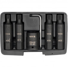 YT-1157 Set Chei Tubulare De Impact, 6 Buc, M12-M18, 3/4 YT-1157 Set Chei Tubulare De Impact, 6 Buc, M12-M18, 3/4
