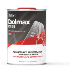 Uleiuri pt instalatia de climatizare Vehicle A/C system oil POE 55 1L 1 pcs coolant type: R134a hybrid cars service for A/C systems in buses POE 55 a/C station model: wszystkie modele MATRIX LUBRICANTS COOLMAX POE 55 Uleiuri pt instalatia de climatizare Vehicle A/C system oil POE 55 1L 1 pcs coolant type: R134a hybrid cars service for A/C systems in buses POE 55 a/C station model: wszystkie modele MATRIX LUBRICANTS COOLMAX POE 55
