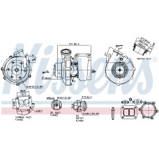 Turbocompresor Turbocharger with fitting kit MAN E2000 F2000 TGA D2866LF23-D2866LF39 06.94- NISSENS NIS 93295 Turbocompresor Turbocharger with fitting kit MAN E2000 F2000 TGA D2866LF23-D2866LF39 06.94- NISSENS NIS 93295