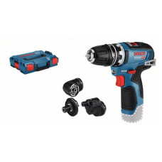 "Surubelnita burghiu Drill-screwdriver 1/4"" / 15-10mm / FlexiClick / HEX / wymienny 12V maximum torque: 34 Nm set of adaptor katowy" BOSCH 0 601 9H3 003