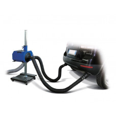 Exhaustoare de fum Exhaustor mobil pt autoturisme pt esapament dublu motor 055kW - 075hp debit de aer 420 m/h alimentare 230V diametru furtun 121 mm lungime 5m domeniu functionare 250-1350 mm EVERT EVERT5025