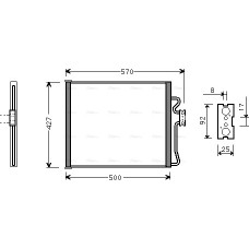 Condensator, climatizare A/C condenser BMW 7 E38 2.5D-5.4 11.94-11.01 AVA COOLING BW5214 AVA Condensator, climatizare A/C condenser BMW 7 E38 2.5D-5.4 11.94-11.01 AVA COOLING BW5214 AVA