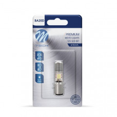 Bec incandescent LED light bulb blister pack 1pcs BA20D 12/24V 12W no road approval BA20D12 for vehicles without CAN-Bus white M-TECH LB552W-01B Bec incandescent LED light bulb blister pack 1pcs BA20D 12/24V 12W no road approval BA20D12 for vehicles without CAN-Bus white M-TECH LB552W-01B
