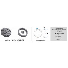 Tampon cric hidraulic Rubber pad {Rubber pad} 123mmx110mmx25mm type: circle for lift Manufacturer: RAVAGLIOLI / SIRIO / SPACE BOECK 046405772MET Tampon cric hidraulic Rubber pad {Rubber pad} 123mmx110mmx25mm type: circle for lift Manufacturer: RAVAGLIOLI / SIRIO / SPACE BOECK 046405772MET