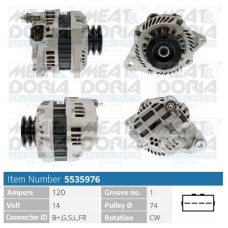 Alternator 14V 120A MITSUBISHI PAJERO IV 3.2D 02.07- MEAT & DORIA MD5535976 Alternator 14V 120A MITSUBISHI PAJERO IV 3.2D 02.07- MEAT & DORIA MD5535976