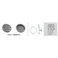 Tampon cric hidraulic Rubber pad {Rubber pad} 123mmx110mmx25mm type: circle for lift Manufacturer: RAVAGLIOLI / WERTHER BOECK 046405772 Tampon cric hidraulic Rubber pad {Rubber pad} 123mmx110mmx25mm type: circle for lift Manufacturer: RAVAGLIOLI / WERTHER BOECK 046405772