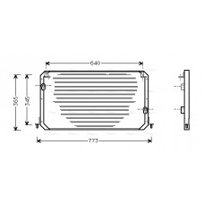 Condensator, climatizare A/C condenser LEXUS ES TOYOTA CAMRY 2.2/3.0 06.91-12.97 AVA COOLING TO5224 AVA Condensator, climatizare A/C condenser LEXUS ES TOYOTA CAMRY 2.2/3.0 06.91-12.97 AVA COOLING TO5224 AVA