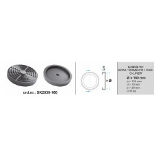 Tampon cric hidraulic Rubber pad {Rubber pad} 160mmx153mmx28mm type: circle for lift Manufacturer: CAR-O-LINER / KONI / ROMEICO BOECK SK2030-160 Tampon cric hidraulic Rubber pad {Rubber pad} 160mmx153mmx28mm type: circle for lift Manufacturer: CAR-O-LINER / KONI / ROMEICO BOECK SK2030-160