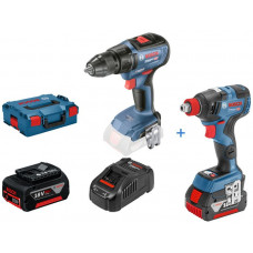 Set scula electrica Power tools kit battery-powered: Air impact wrench Drill-screwdriver number of batteries: 2 pcs BOSCH 0 601 9J2 220