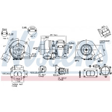 Turbocompresor Turbocharger with fitting kit MERCEDES ACTROS ACTROS MP2 / MP3 OM541.920-OM541.999 04.96- NISSENS NIS 93296 Turbocompresor Turbocharger with fitting kit MERCEDES ACTROS ACTROS MP2 / MP3 OM541.920-OM541.999 04.96- NISSENS NIS 93296
