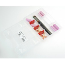 Accesorii si materiale pentru sudare Service parts kit 16/24mm box intended use: for welding aluminium magnesium low alloy steel high alloy steel copper nickel titanium welding clamp TIG17 TIG18 TIG26 IDEAL TIGBOX26/MIX01