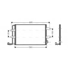 Condensator, climatizare A/C condenser VW NEW BEETLE 1.4/2.3/2.5 10.00-09.10 AVA COOLING VNA5252 AVA Condensator, climatizare A/C condenser VW NEW BEETLE 1.4/2.3/2.5 10.00-09.10 AVA COOLING VNA5252 AVA