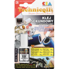 Adeziv universal cianoacrilat incolor 8g destinat pentru: cauciuc ceramica elastomeri lemn materiale plastice metal foarte repede lipici ciano-acrilic - tip picatura Tip de contact TECHNICQLL TE C-990 8 G Adeziv universal cianoacrilat incolor 8g destinat pentru: cauciuc ceramica elastomeri lemn materiale plastice metal foarte repede lipici ciano-acrilic - tip picatura Tip de contact TECHNICQLL TE C-990 8 G