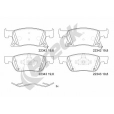"Set placute de frana Fata Roti 15"" OPEL ASTRA K 1.0-1.6D 06.15-" BRECK 22342 00 701 00