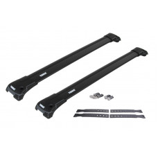 Incarcarea setului de suport Base roof rack complete aluminium black payload 75 kg length 866 cm Protruding railings quantity per set 2 pcs for 25 60 mm THULE 9582B