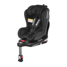 Scaun copil Car seat SK500 ECE R129 I-SIZE 0-18 kg. Black perforated polyester / plastic / polyester / stainless steel ISOFIX with base + stabilizing support SPARCO SPRO 500BK